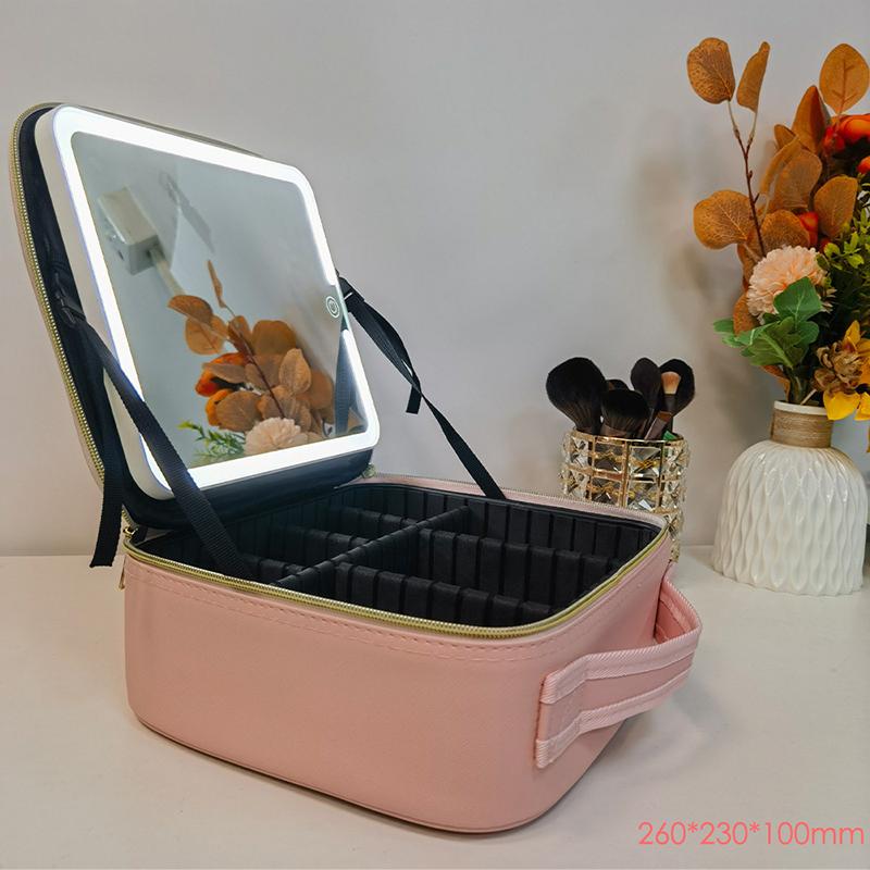 GlowCase™ حقيبة مكياج بمرآة مضيئة
