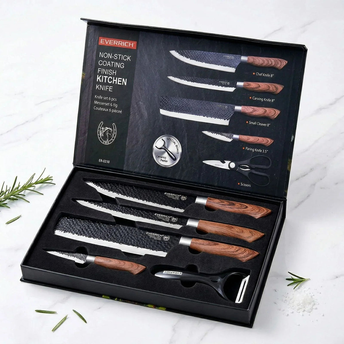 طقم سكاكين احترافي من 6 قطع Chef Imperial™