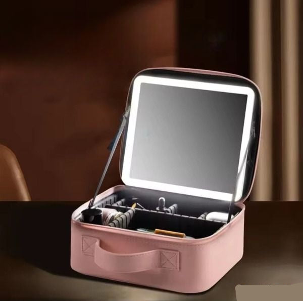 GlowCase™ حقيبة مكياج بمرآة مضيئة