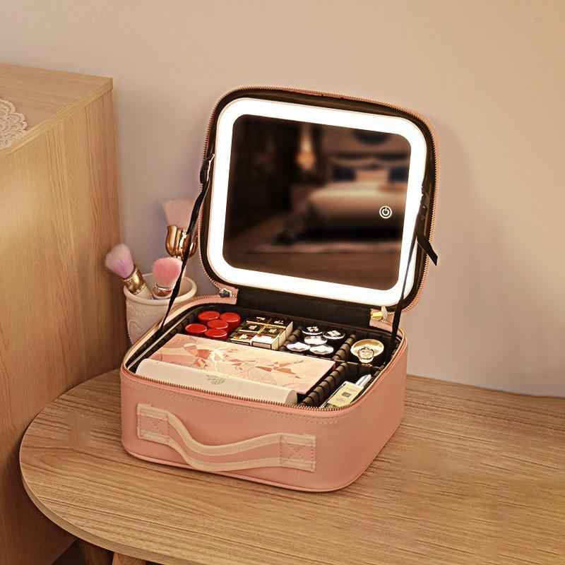 GlowCase™ حقيبة مكياج بمرآة مضيئة